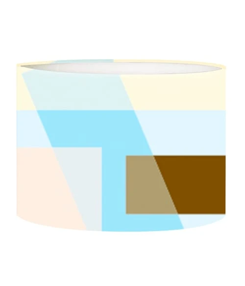 Abat-jours Abat-jour Art Deco Light Blue Ø 40 X H 27 1 Abat-jours Abat-jour Art Deco Light Blue Ø 40 X H 27