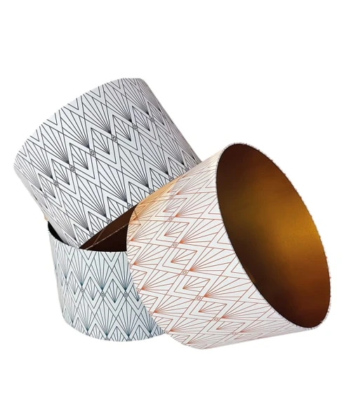 Abat-jours Abat-jour Cathédrale Orange Intérieur Cuivré Ø 40 X H 25 2 Abat-jours Abat-jour Cathédrale Orange Intérieur Cuivré Ø 40 X H 25 – Image 2