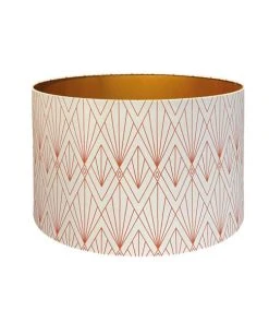 Abat-jours Abat-jour Cathédrale Orange Intérieur Cuivré Ø 40 X H 25