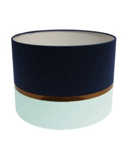 Abat-jours Abat-jour Chevet Bicolore Bleu Marine Ø 25 X H 18