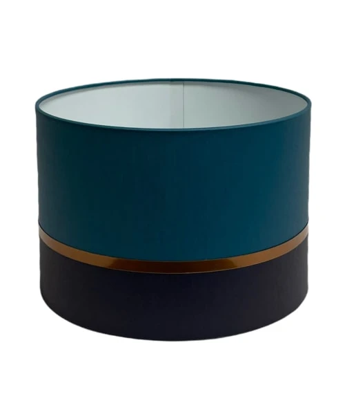 Abat-jours Abat-jour Chevet Bicolore Bleu Ø 25 X H 18 1 Abat-jours Abat-jour Chevet Bicolore Bleu Ø 25 X H 18