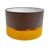 Abat-jours Abat-jour Chevet Bicolore Jaune Et Chocolat Ø 25 X H 18
