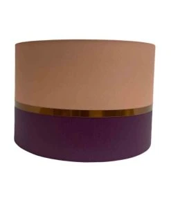 Abat-jours Abat-jour Chevet Bicolore Violet & Rose Ø 25 X H 18 -Boutique Belamp abat jour chevet bicolore violet rose oe 25 x h 18 2