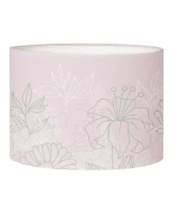 Abat-jours Abat-jour Chevet Bouquet Gris Ø 25 X H 20 -Boutique Belamp abat jour chevet bouquet rose poudre oe 25 x h 20 colors 1
