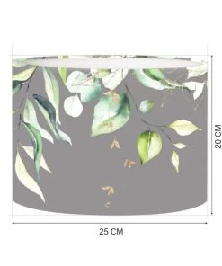 Abat-jours Abat-jour Chevet Branche Gris Ø 25 X H 20 -Boutique Belamp abat jour chevet branche gris oe 25 x h 20 2