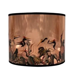 Abat-jours Abat-jour Chevet Cuivre Pélican Ø 25 X H 20