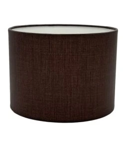 Abat-jours Abat-jour Chevet Effet Lin Camel Ø 20 X H 15 -Boutique Belamp abat jour chevet effet lin chocolat oe 20 x h 15 effet lin 1