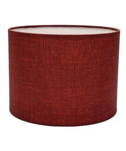 Abat-jours Abat-jour Chevet Effet Lin Lie De Vin Ø 20 X H 15