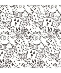 Abat-jours Abat-jour Chevet Enfant Doodle Pop Corn Ø 25 X H 20 -Boutique Belamp abat jour chevet enfant doodle pop corn oe 25 x h 20 2