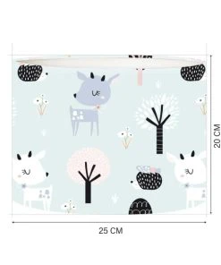 Abat-jours Abat-jour Chevet Enfant Rennes Petit Bleu Ø 25 X H 20 -Boutique Belamp abat jour chevet enfant rennes petit bleu oe 25 x h 20 3