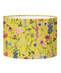 Abat-jours Abat-jour Chevet Fleur Vert Acidulé Ø 25 X H 20 -Boutique Belamp abat jour chevet fleur jaune acidule oe 25 x h 20 acidulee