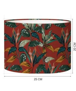 Abat-jours Abat-jour Chevet Forêt Rouge Acidulé Ø 25 X H 20 8 Abat-jours Abat-jour Chevet Forêt Rouge Acidulé Ø 25 X H 20 -Boutique Belamp abat jour chevet foret rouge acidule oe 25 x h 20 2