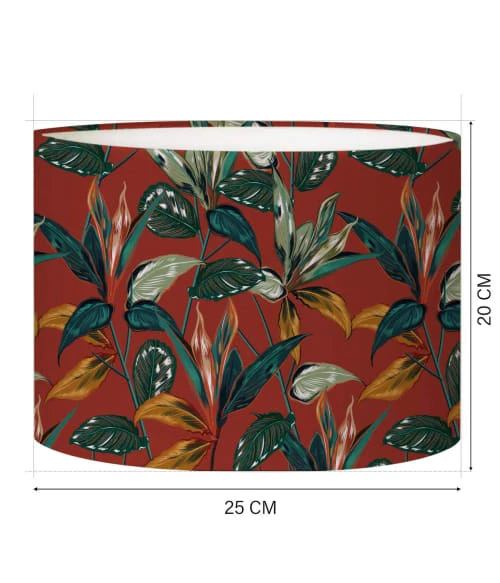 Abat-jours Abat-jour Chevet Forêt Rouge Acidulé Ø 25 X H 20 4 Abat-jours Abat-jour Chevet Forêt Rouge Acidulé Ø 25 X H 20 – Image 4