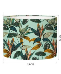 Abat-jours Abat-jour Chevet Forêt Vert Acidulé Ø 25 X H 20 -Boutique Belamp abat jour chevet foret vert acidule oe 25 x h 20 2