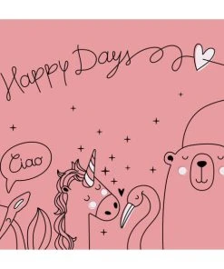 Abat-jours Abat-jour Chevet Happydays Rose Doux Ø 25 X H 20 -Boutique Belamp abat jour chevet happydays rose doux oe 25 x h 20 2