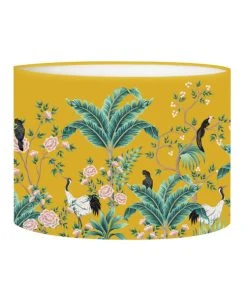 Abat-jours Abat-jour Chevet Jungle Jaune Moutarde Ø 25 X H 20