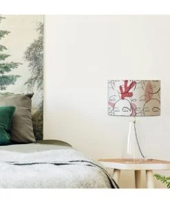 Abat-jours Abat-jour Chevet Visage Ø 25 X H 20 -Boutique Belamp abat jour chevet visage oe 25 x h 20 3