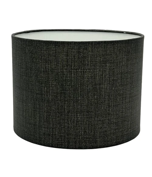 Abat-jours Abat-jour Effet Lin Gris Foncé Ø 20 X H 15 1 Abat-jours Abat-jour Effet Lin Gris Foncé Ø 20 X H 15