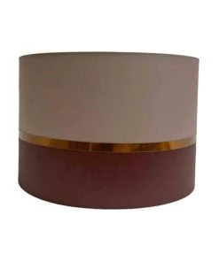 Abat-jours Abat-jour Lampadaire Bicolore Parme Ø 45 X H 28 -Boutique Belamp abat jour lampadaire bicolore parme oe 45 x h 28 2