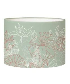 Abat-jours Abat-jour Lampadaire Bouquet Vert Olive Ø 45 X H 25