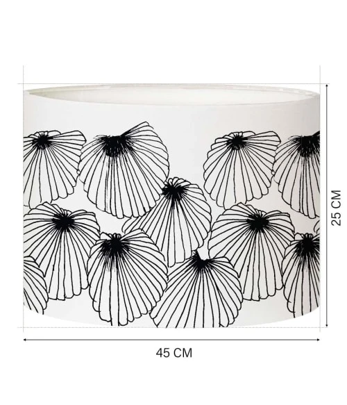 Abat-jours Abat-jour Lampadaire Coquillage Ø 45 X H 25 3 Abat-jours Abat-jour Lampadaire Coquillage Ø 45 X H 25 – Image 3