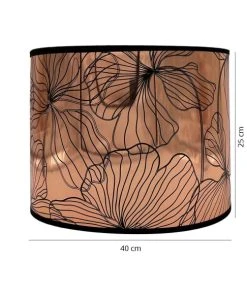 Abat-jours Abat-jour Lampadaire Cuivre Flora Ø 40 X H 25 -Boutique Belamp abat jour lampadaire cuivre flora oe 40 x h 25 3