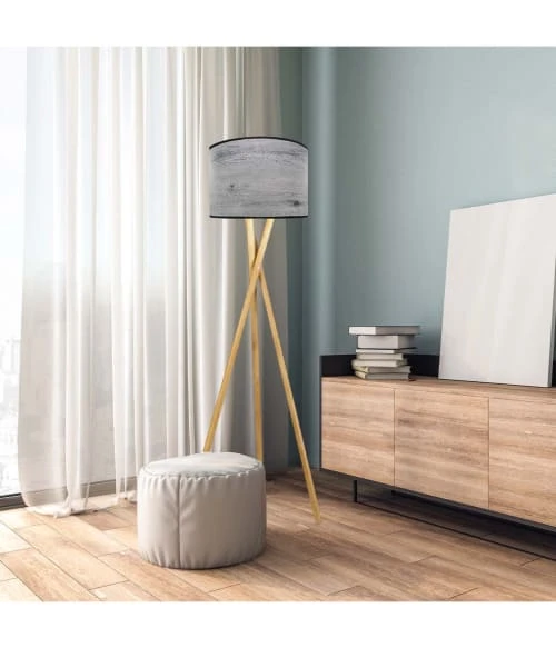 Abat-jours Abat-jour Lampadaire Effet Bois Frêne Ø 35 X H 20 2 Abat-jours Abat-jour Lampadaire Effet Bois Frêne Ø 35 X H 20 – Image 2