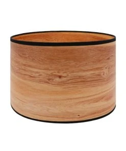 Abat-jours Abat-jour Lampadaire Effet Bois Merisier Ø 35 X H 20