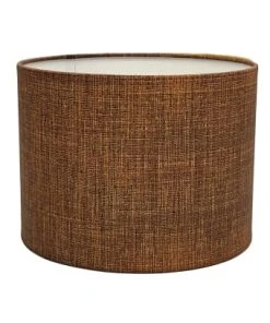 Abat-jours Abat-jour Lampadaire Effet Lin Camel Ø 35 X H 20 -Boutique Belamp abat jour lampadaire effet lin camel oe 35 x h 20 effet lin 2