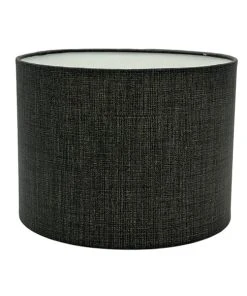Abat-jours Abat-jour Lampadaire Effet Lin Gris Foncé Ø 35 X H 20