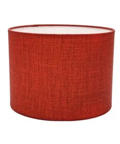 Abat-jours Abat-jour Lampadaire Effet Lin Rouge Ø 35 X H 20