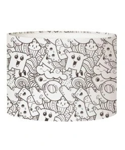 Abat-jours Abat-jour Lampadaire Enfant Doodle PopCorn Ø 45 X H 25