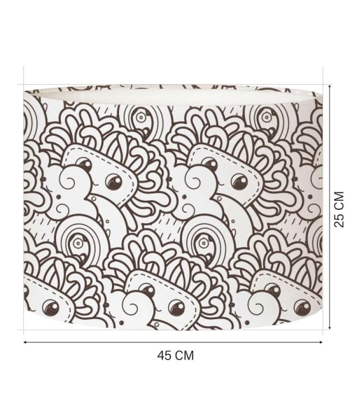 Abat-jours Abat-jour Lampadaire Enfant Doodle Tendre Ø 45 X H 25 4 Abat-jours Abat-jour Lampadaire Enfant Doodle Tendre Ø 45 X H 25 – Image 4