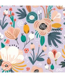 Abat-jours Abat-jour Lampadaire Enfant Floral Lavande Ø 45 X H 25 -Boutique Belamp abat jour lampadaire enfant floral lavande oe 45 x h 25 2