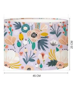 Abat-jours Abat-jour Lampadaire Enfant Floral Lavande Ø 45 X H 25 -Boutique Belamp abat jour lampadaire enfant floral lavande oe 45 x h 25 3