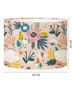 Abat-jours Abat-jour Lampadaire Enfant Floral Nymphéa Ø 45 X H 25 -Boutique Belamp abat jour lampadaire enfant floral nymphea oe 45 x h 25 3