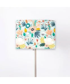 Abat-jours Abat-jour Lampadaire Enfant Floral Petit Bleu Ø 45 X H 25 -Boutique Belamp abat jour lampadaire enfant floral petit bleu oe 45 x h 25 4