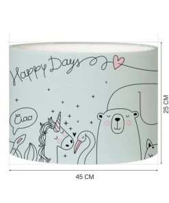 Abat-jours Abat-jour Lampadaire Enfant Happydays Petit Bleu Ø 45 X H 25 8 Abat-jours Abat-jour Lampadaire Enfant Happydays Petit Bleu Ø 45 X H 25 -Boutique Belamp abat jour lampadaire enfant happydays petit bleu oe 45 x h 25 2