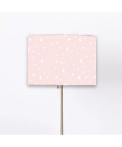 Abat-jours Abat-jour Lampadaire Enfant Lune Rose Ø 45 X H 25 -Boutique Belamp abat jour lampadaire enfant lune rose oe 45 x h 25 4