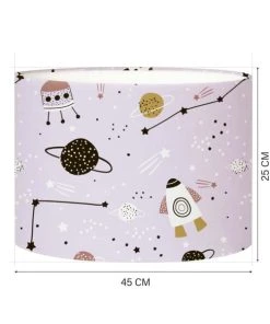 Abat-jours Abat-jour Lampadaire Enfant Planète Lavande Ø 45 X H 25 -Boutique Belamp abat jour lampadaire enfant planete lavande oe 45 x h 25 3