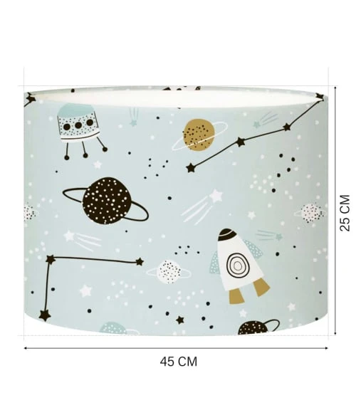 Abat-jours Abat-jour Lampadaire Enfant Planète Petit Bleu Ø 45 X H 25 4 Abat-jours Abat-jour Lampadaire Enfant Planète Petit Bleu Ø 45 X H 25 – Image 4