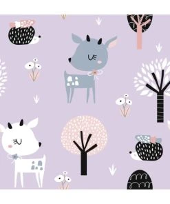 Abat-jours Abat-jour Lampadaire Enfant Rennes Lavande Ø 45 X H 25 -Boutique Belamp abat jour lampadaire enfant rennes lavande oe 45 x h 25 1