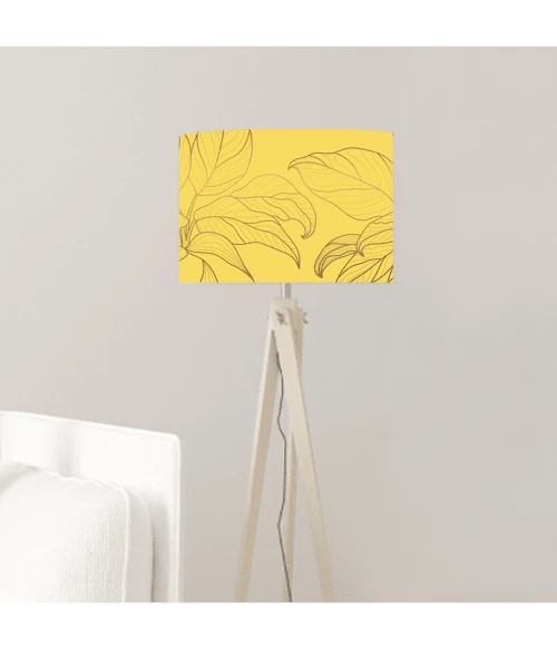 Abat-jours Abat-jour Lampadaire Feuille Jaune Acidulé Ø 45 X H 25 5 Abat-jours Abat-jour Lampadaire Feuille Jaune Acidulé Ø 45 X H 25 – Image 5