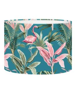 Abat-jours Abat-jour Lampadaire Flamand Gris Ø 45 X H 25 -Boutique Belamp abat jour lampadaire flamand bleu canard oe 45 x h 25 colors