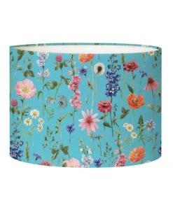 Abat-jours Abat-jour Lampadaire Fleur Bleu Acidulé à 45 X H 25