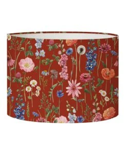 Abat-jours Abat-jour Lampadaire Fleur Rouge Acidulé à 45 X H 25