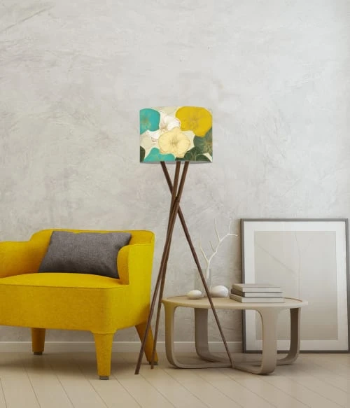 Abat-jours Abat-jour Lampadaire Floral Changpa Ø 45 X H 25 2 Abat-jours Abat-jour Lampadaire Floral Changpa Ø 45 X H 25 – Image 2