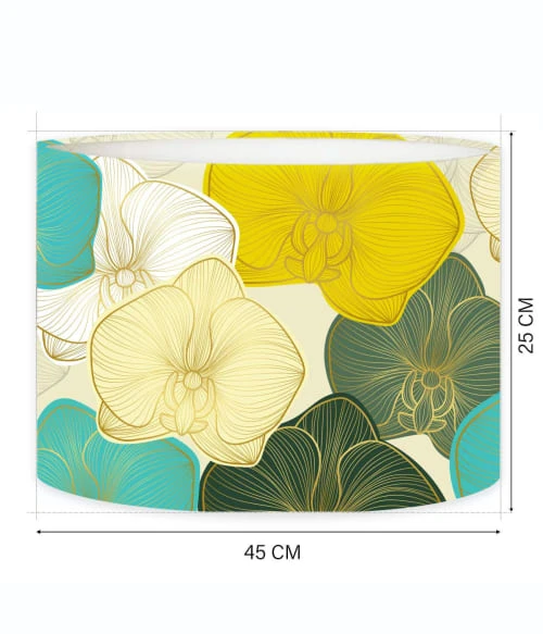 Abat-jours Abat-jour Lampadaire Floral Changpa Ø 45 X H 25 4 Abat-jours Abat-jour Lampadaire Floral Changpa Ø 45 X H 25 – Image 4