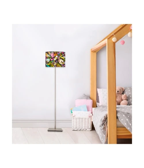 Abat-jours Abat-jour Lampadaire Graffiti Ø 45 X H 25 2 Abat-jours Abat-jour Lampadaire Graffiti Ø 45 X H 25 – Image 2