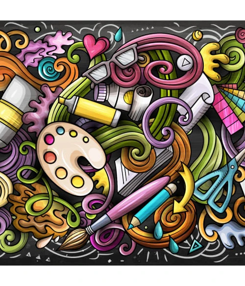 Abat-jours Abat-jour Lampadaire Graffiti Ø 45 X H 25 3 Abat-jours Abat-jour Lampadaire Graffiti Ø 45 X H 25 – Image 3